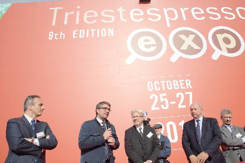 L'assessore regionale alle Autonomie locali, Pierpaolo Roberti, all'inaugurazione di Triestespresso Expo 2018.